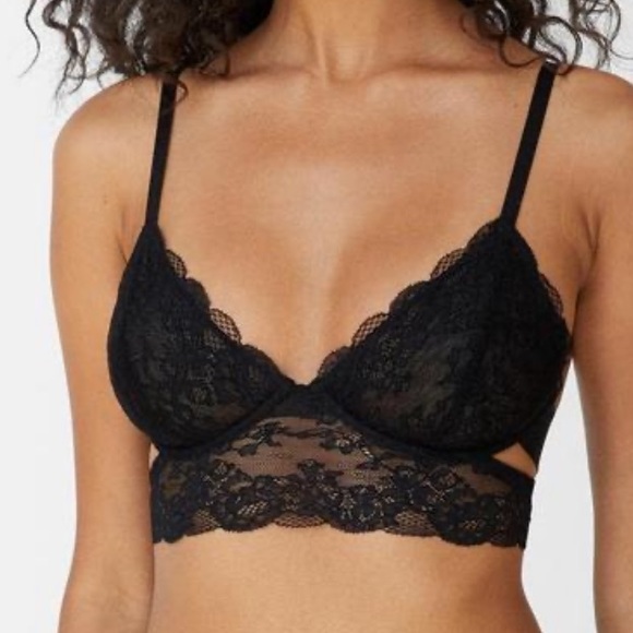 Monique Morin Wild Lace Long Line Bra - Picture 1 of 1
